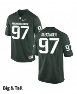 Men's Justice Alexander Michigan State Spartans #97 Nike NCAA Green Big & Tall Authentic College Stitched Football Jersey NO50R17VD